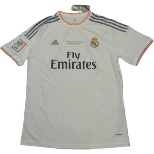 real madrid domicile maillots de foot lfp 2013-2014 blanc homme