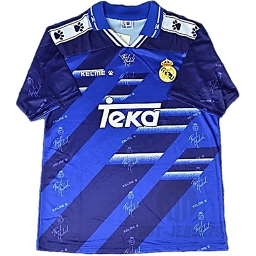 real madrid exterieur maillots de foot 1994-1996 bleu homme