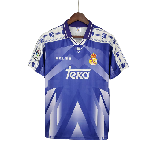 real madrid exterieur maillots de foot 1996 97 pourpre homme