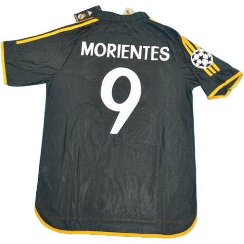 real madrid exterieur maillots de foot 1999-2000 morientes 15 noir homme