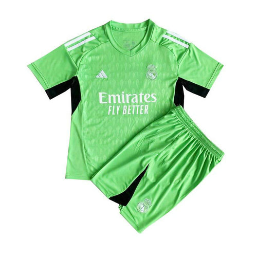 real madrid maillots de foot 2023-2024 portiere vert enfant