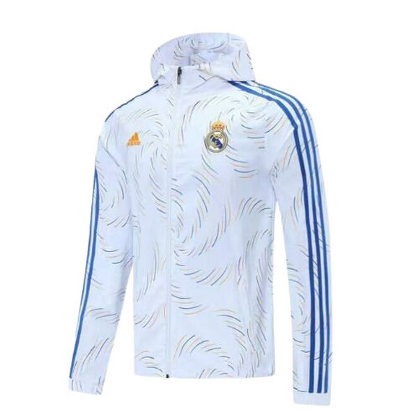 real madrid moda coupe-vents de foot 2021 22 blanc homme