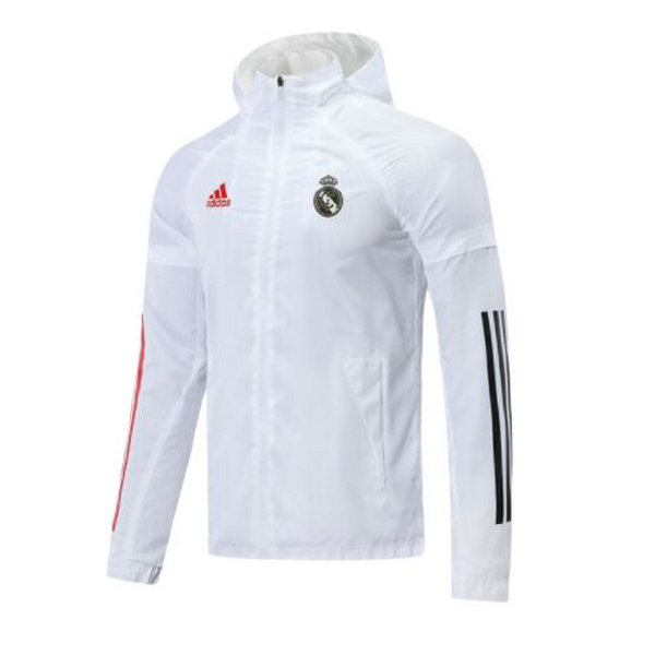 real madrid moda coupe-vents de foot 21 22 blanc homme
