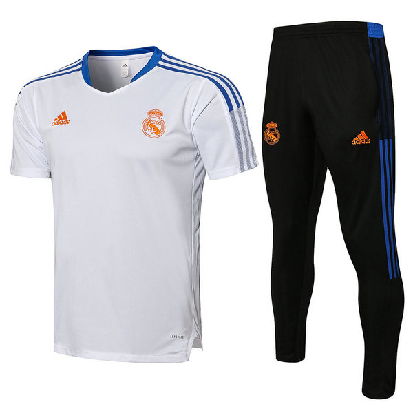 real madrid moda maillots formation de foot 2021 2022 ensemble blanc homme