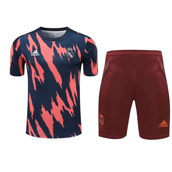 real madrid moda maillots formation de foot 2021 ensemble orange homme