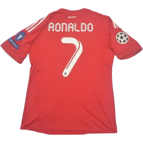 real madrid troisième maillots de foot 2011-2012 ronaldo 7 rouge homme