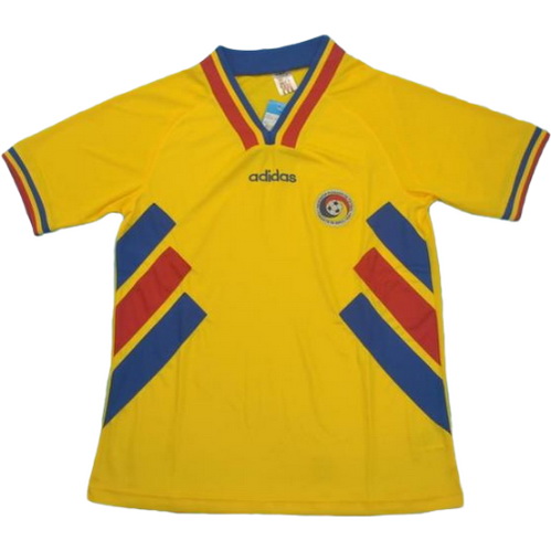 romania domicile maillots de foot copa mundial 1994 jaune homme