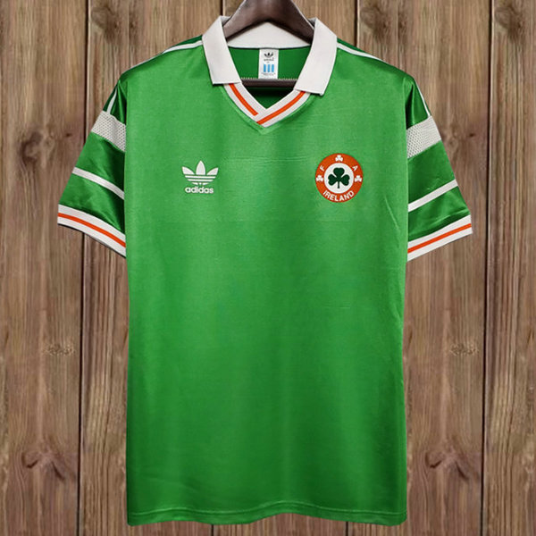 république d'irlande domicile maillots de foot 1988 vert homme