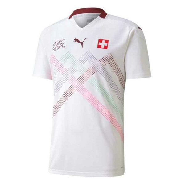 suisse exterieur maillots de foot 2020 blanc homme
