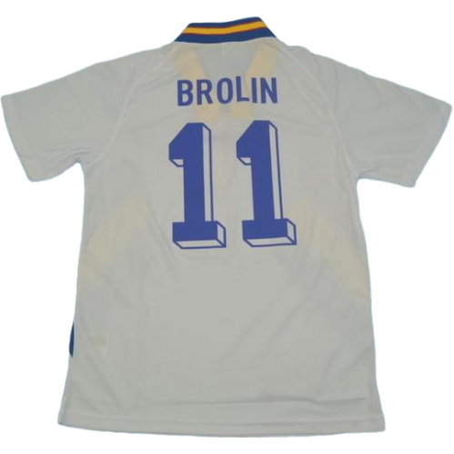 suède exterieur maillots de foot copa mundial 1994 brolin 11 blanc homme