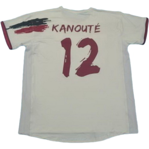 séville fc domicile maillots de foot 2006-2007 kanoute 12 blanc homme