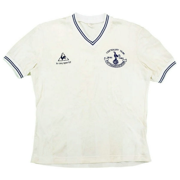 tottenham hotspur domicile maillots de foot 1982-1983 blanc homme
