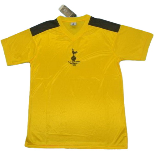 tottenham hotspur exterieur maillots de foot 1982 jaune homme