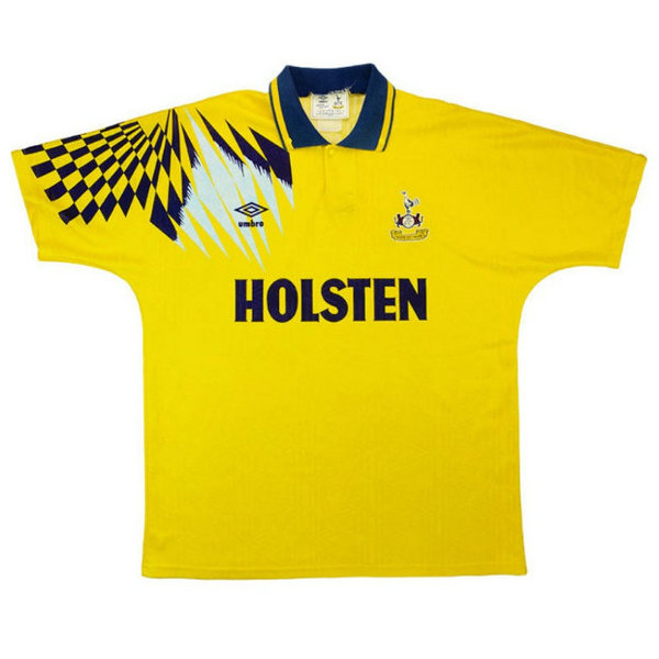 tottenham hotspur exterieur maillots de foot 1991-1994 jaune homme