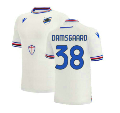 uc sampdoria exterieur maillots de foot 2022-2023 damsgaard 38 homme