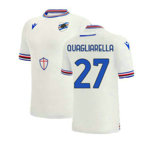 uc sampdoria exterieur maillots de foot 2022-2023 quagliarella 27 homme