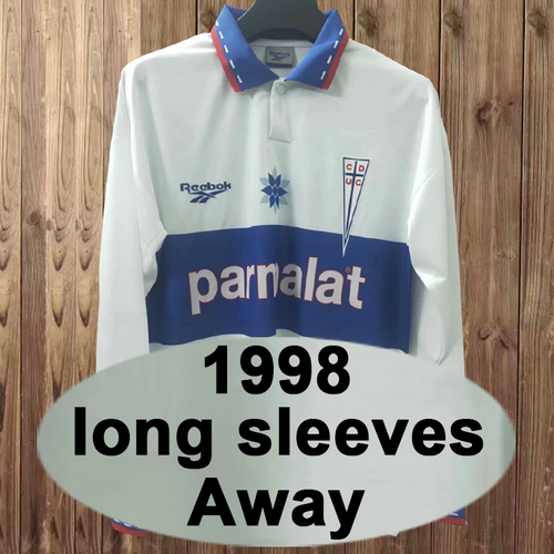 universidad católica domicile maillots de foot 1998 manches longues homme