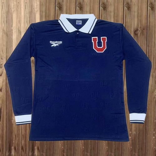 universidad de chile domicile maillots de foot 1998 manches longues homme