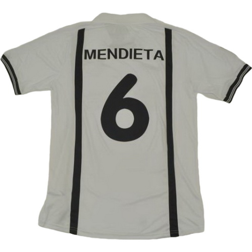 valence cf domicile maillots de foot 2000-2001 mendieta 6 blanc homme