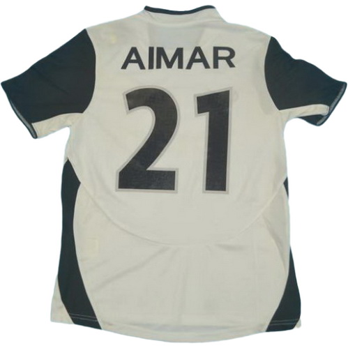 valence cf domicile maillots de foot 2003-2004 aimar 21 blanc homme