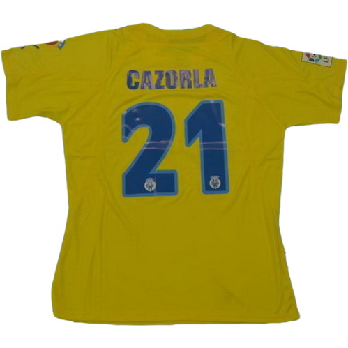 villarreal domicile maillots de foot 2005-2006 gazorla 21 jaune homme