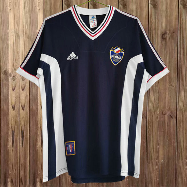 yugoslavia domicile maillots de foot 1998 bleu homme