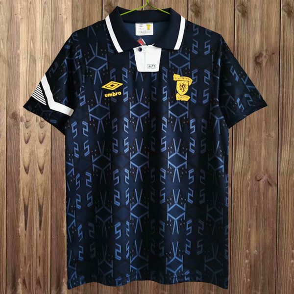 Écosse domicile maillots de foot 1991-1994 noir homme