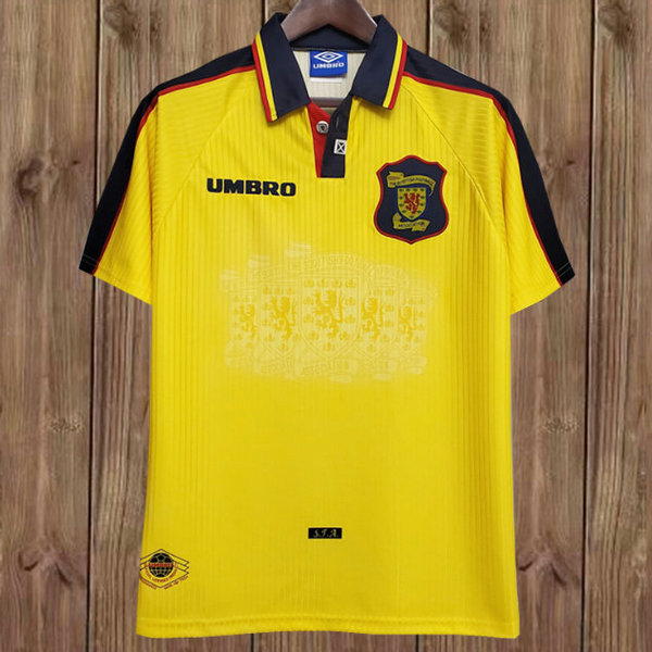 Écosse exterieur maillots de foot 1996-1998 jaune homme